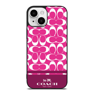 COACH PINK NEW YORK iPhone 13 Mini Case Cover COACH PINK NEW YORK iPhone 13 Mini Case Cover