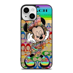 COACH RAINBOW MICKEY iPhone 13 Mini Case Cover