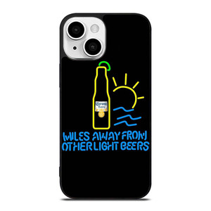 CORONA LIGHT BEER MILES AWAY iPhone 13 Mini Case Cover CORONA LIGHT BEER MILES AWAY iPhone 13 Mini Case Cover