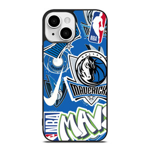 DALLAS MAVERICKS NBA STICKER BOMB iPhone 13 Mini Case Cover
