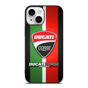 DUCATI CORSE CARBON LOGO iPhone 13 Mini Case Cover