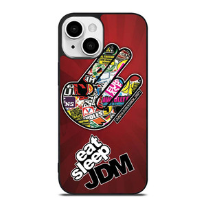 EAT SLEEP JDM LOGO iPhone 13 Mini Case Cover