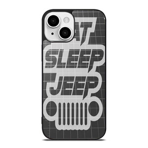 EAT SLEEP JEEP LOGO iPhone 13 Mini Case Cover