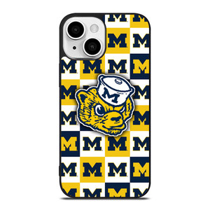 FOOTBALL MASCOT MICHIGAN WOLVERINES iPhone 13 Mini Case Cover FOOTBALL MASCOT MICHIGAN WOLVERINES iPhone 13 Mini Case Cover