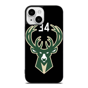 GIANNIS ANTETOKOUNMPO MILWAUKEE BUCKS LOGO iPhone 13 Mini Case Cover