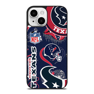 HOUSTON TEXANS NFL STICKER BOMB iPhone 13 Mini Case Cover HOUSTON TEXANS NFL STICKER BOMB iPhone 13 Mini Case Cover
