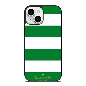 KATE SPADE GREEN STRIPE iPhone 13 Mini Case Cover
