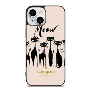 KATE SPADE MEOW CAT iPhone 13 Mini Case Cover