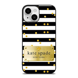 KATE SPADE POLKADOTS GOLD iPhone 13 Mini Case Cover KATE SPADE POLKADOTS GOLD iPhone 13 Mini Case Cover