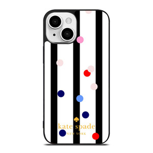 KATE SPADE STRIPE POLKADOTS iPhone 13 Mini Case Cover
