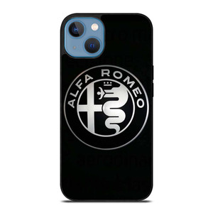 ALFA ROMEO METAL BLACK iPhone 13 Case Cover ALFA ROMEO METAL BLACK iPhone 13 Case Cover