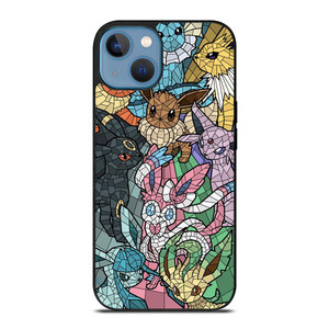 ALL POKEMON EEVEE MOZAIC iPhone 13 Case Cover