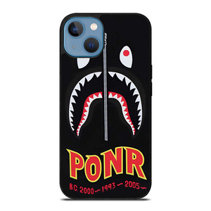 BAPE BATHING APE X PONR iPhone 13 Case Cover BAPE BATHING APE X PONR iPhone 13 Case Cover
