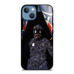 BAPE CAMO SHARK PARIS SAINT GERMAIN iPhone 13 Case Cover BAPE CAMO SHARK PARIS SAINT GERMAIN iPhone 13 Case Cover
