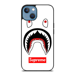 BAPE CAMO SHARK SUPREME WHITE iPhone 13 Case Cover