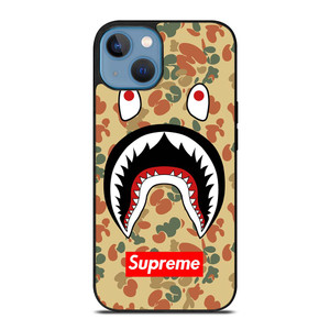 BAPE CAMO SHARK SUPREME iPhone 13 Case Cover
