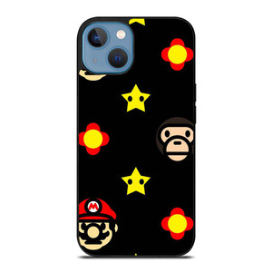 BATHING APE BAPE MARIO BROS iPhone 13 Case Cover BATHING APE BAPE MARIO BROS iPhone 13 Case Cover