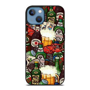 BEER BOTTLE CARTOON iPhone 13 Case Cover BEER BOTTLE CARTOON iPhone 13 Case Cover