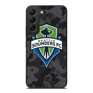 SEATTLE SOUNDERS FC MLS BLACK CAMO Samsung Galaxy S22 Plus Case Cover