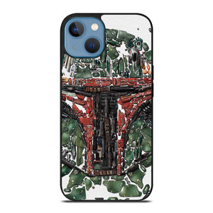 BOBA FETT STAR WARS MOZAIC iPhone 13 Case Cover BOBA FETT STAR WARS MOZAIC iPhone 13 Case Cover
