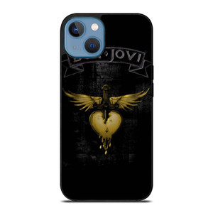 BON JOVI BAND GOLD LOGO iPhone 13 Case Cover BON JOVI BAND GOLD LOGO iPhone 13 Case Cover