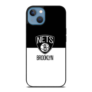 BROOKLYN NETS NBA BLACK WHITE iPhone 13 Case Cover