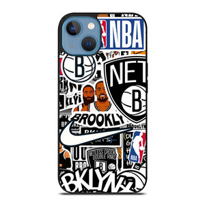 BROOKLYN NETS NBA STICKER BOMB iPhone 13 Case Cover