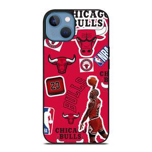CHICAGO BULLS STICKER BOMB iPhone 13 Case Cover CHICAGO BULLS STICKER BOMB iPhone 13 Case Cover