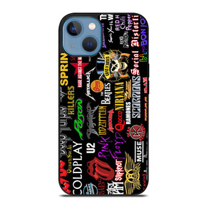 CLASSIC ROCK BAND COLLAGE iPhone 13 Case Cover