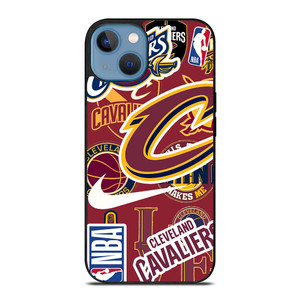 CLEVELAND CAVALIERS NBA STICKER BOMB iPhone 13 Case Cover