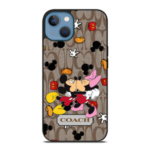 COACH MICKEY MINNIE MOUSE KISS iPhone 13 Case Cover COACH MICKEY MINNIE MOUSE KISS iPhone 13 Case Cover