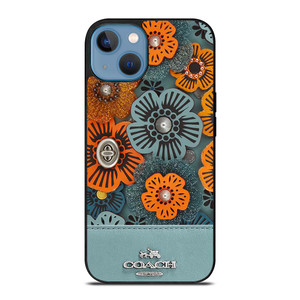 COACH NEW YORK BLUE TEA ROSE iPhone 13 Case Cover