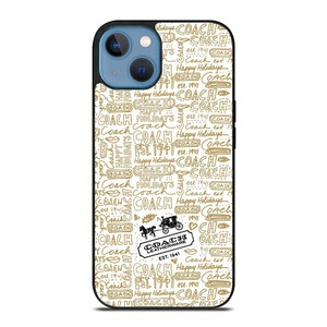 COACH NEW YORK COLLAGE iPhone 13 Case Cover COACH NEW YORK COLLAGE iPhone 13 Case Cover