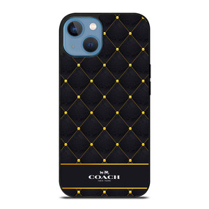 COACH NEW YORK GOLD PATTERN iPhone 13 Case Cover COACH NEW YORK GOLD PATTERN iPhone 13 Case Cover