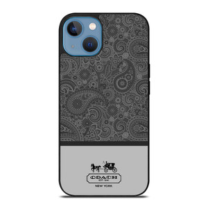 COACH NEW YORK GREY BATIK iPhone 13 Case Cover COACH NEW YORK GREY BATIK iPhone 13 Case Cover