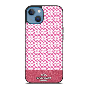 COACH NEW YORK PINK iPhone 13 Case Cover COACH NEW YORK PINK iPhone 13 Case Cover