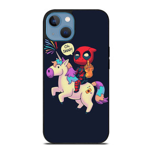 DEADPOOL UNICORN MIDDLE FINGERS iPhone 13 Case Cover DEADPOOL UNICORN MIDDLE FINGERS iPhone 13 Case Cover