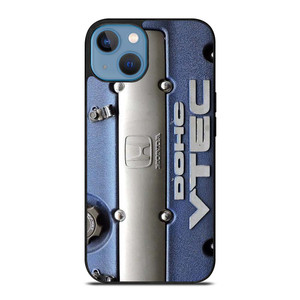 DOHC VTEC HONDA ENGINE BLUE iPhone 13 Case Cover
