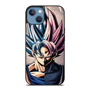 DRAGON BALL GOKU AND BLACK GOKU FACE iPhone 13 Case Cover DRAGON BALL GOKU AND BLACK GOKU FACE iPhone 13 Case Cover