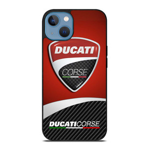 DUCATI CORSE LOGO CARBON iPhone 13 Case Cover DUCATI CORSE LOGO CARBON iPhone 13 Case Cover