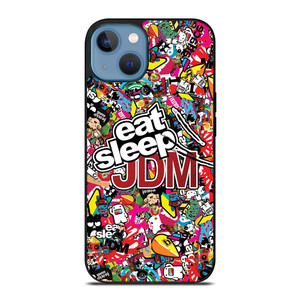 EAT SLEEP JDM STICKERS iPhone 13 Case Cover EAT SLEEP JDM STICKERS iPhone 13 Case Cover