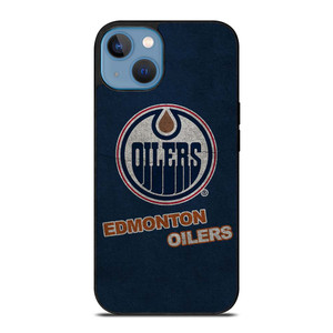 EDMONTON OILERS LOGO BLUE SUEDE iPhone 13 Case Cover