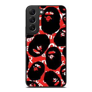 SUPREME X BAPE A BATHING APE Samsung Galaxy S22 Plus Case Cover