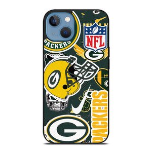 GREEN BAY PACKERS NFL STICKER BOMB iPhone 13 Case Cover
