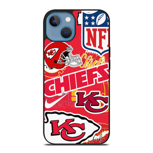 KANSAS CITY CHIEFS NFL STICKER BOMB iPhone 13 Case Cover