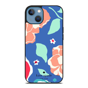 KATE SPADE NEW YORK BLUE FLORAL iPhone 13 Case Cover KATE SPADE NEW YORK BLUE FLORAL iPhone 13 Case Cover