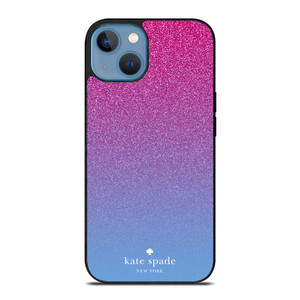 KATE SPADE NEW YORK PINK BLUE GLITTER iPhone 13 Case Cover