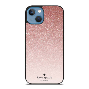 KATE SPADE NEW YORK ROSE WHITE GLITTER iPhone 13 Case Cover