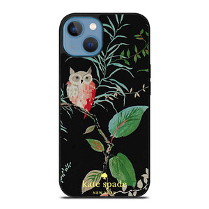 KATE SPADE OWLISH BLACK iPhone 13 Case Cover
