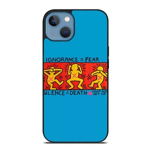 KEITH HARING SILENCE DEATH iPhone 13 Case Cover